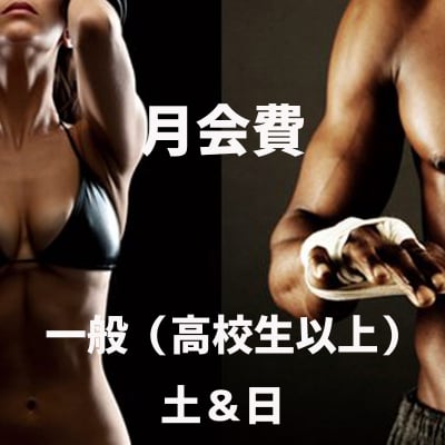 野口ボクシングジム・月会費《一般（高校生以上)土&amp;日》