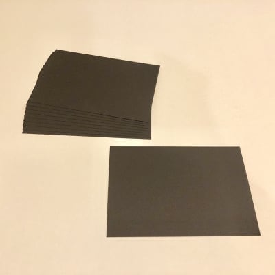 【黒の紙】曼荼羅アート用NTラシャ 漆黒 210K ハガキサイズ 10枚セット