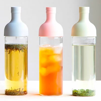 残2個|HARIO 耐熱フィルターインボトル 750ml ライトブルー|水出しアイスティー作りに。