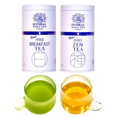 【ウィンターSALE 15%OFF】国産オーガニックティー2種セット(各50g缶入)|特別な贈り物に。|HYDRAL YOGA TEA 2 Organic Tea Cans Set|高ポイント還元