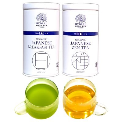 【再入荷・ギフトにも】2 Japanese Organic Teas Set 国産オーガニックティー選べる2缶セット(50g缶入)｜HYDRAL YOGA TEA