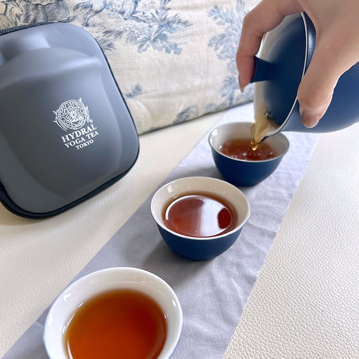 【NEW!!】トラベルティーセット 持ち運びも楽々♪ Travel Tea Set 耐熱セラミック茶器 (6点セット) ｜オーガニックティー通販のHYDRAL YOGA TEA