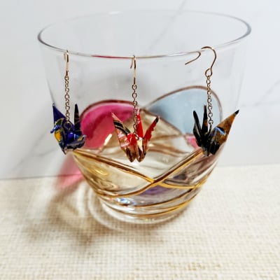 ピアス【鶴】