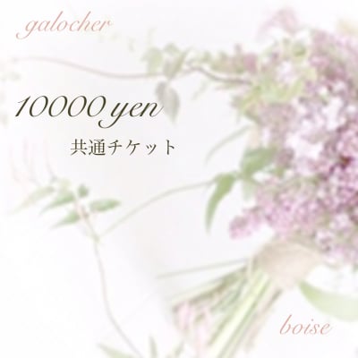 10000円 共通チケット boiseボワゼ&galocherガロシェ
