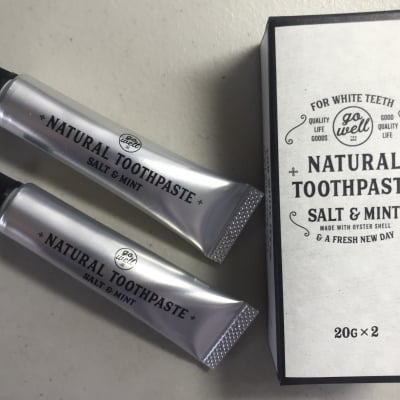 20gx2本入り 合成界面活性剤を使ってない安心安全な歯磨き ナチュラルトゥースペースト Go Well ソルト&ミント
