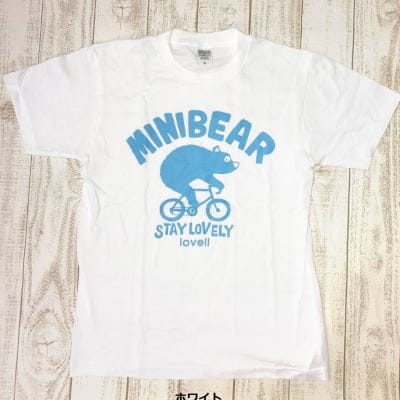 【500P高ポイント還元】【送料無料】コットンTシャツ MINIBEAR ホワイト