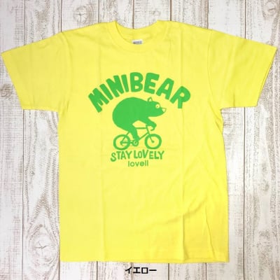 【500P高ポイント還元】【送料無料】コットンTシャツ MINIBEAR イエロー