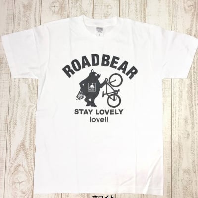 【500P高ポイント還元】【送料無料】コットンTシャツ STANDING BEAR ホワイト