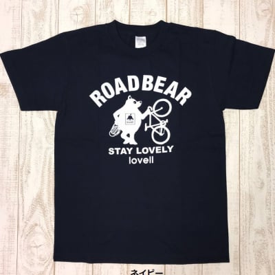 【夏準備フェア!500P高ポイント還元】【送料無料】コットンTシャツ STANDING BEAR ネイビー