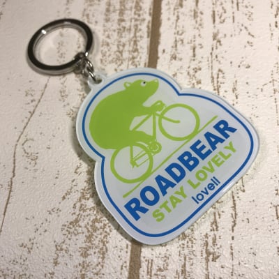 【アウトレット】アクリルキーホルダー ROAD BEAR GREEN