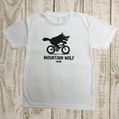 【500P高ポイント還元】【送料無料】ドライTシャツ MOUNTAIN WOLF1 WHITE