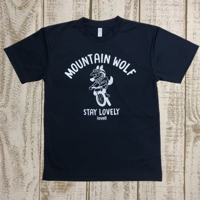 【夏準備フェア!500P高ポイント還元】【送料無料】ドライTシャツ MOUNTAIN WOLF2 NAVY