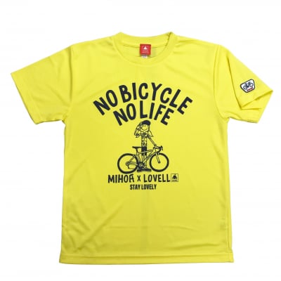 【送料無料】ドライTシャツ MIHO氏コラボモデル イエロー