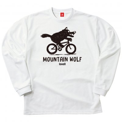 【2020新商品】【送料無料】ドライロングスリーブTシャツ MOUNTAIN WOLF1 ホワイト
