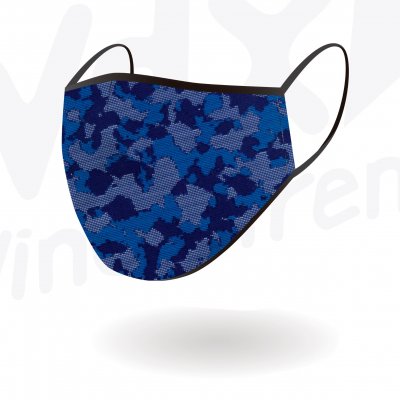 WDX スポーツマスク DIGITAL CAMO BLUE Lサイズ