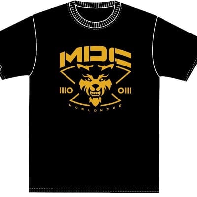 【MAD DOG CLUB】ロゴTシャツ(ゴールド)Mサイズ