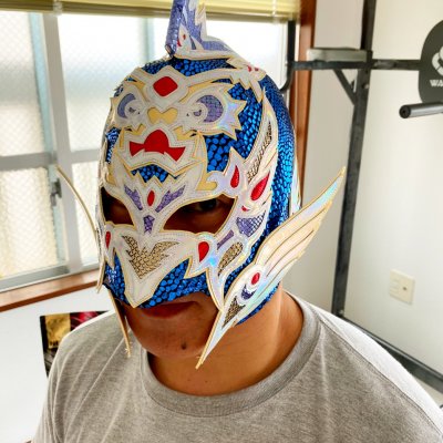 【ハイビスカスみぃリファインバージョン】グルクンマスク 応援用マスク【ハイビスカスみぃ製】