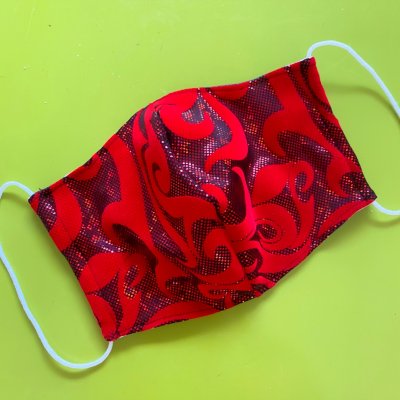 【ハイビスカスみぃ手作り】おくちマスク みぃタイプ