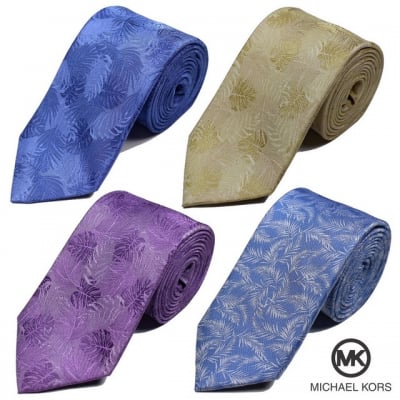MICHAEL KORS/マイケルコースメンズネクタイリーフ柄/送料無料【nt1115】
