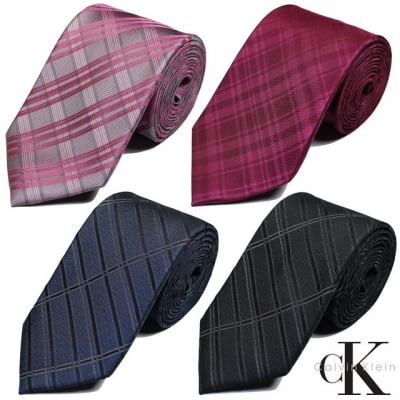 Calvin Klein/カルバンクラインメンズネクタイチェック/送料無料【nt1141】