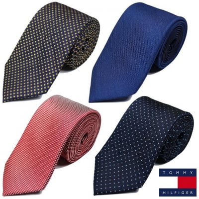 TOMMY HILFIGER/トミーヒルフィガーメンズネクタイ無地ドット星/送料無料【nt1123】
