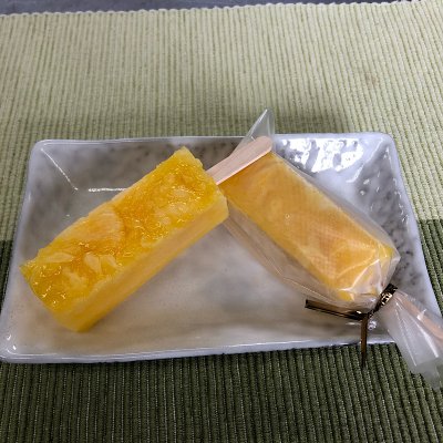 くずバー(甘夏みかん)5本入り べじねすさんと高橋製菓のツクツクコラボ商品冷たい和菓子