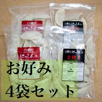 送料無料|はっしんの冷凍生餃子 4袋セット お好きなお味を4袋選んでください♪組み合わせ自由♪