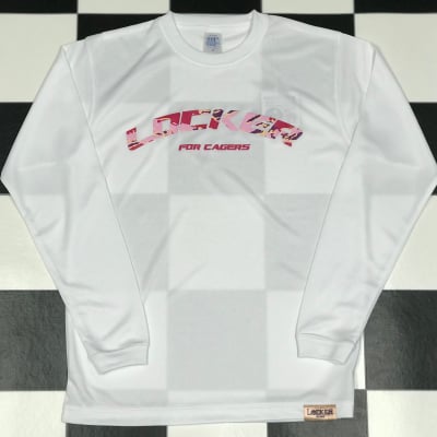 CAGERS CAMO LOCKER LOGO LONG SLEEVE White×Pink