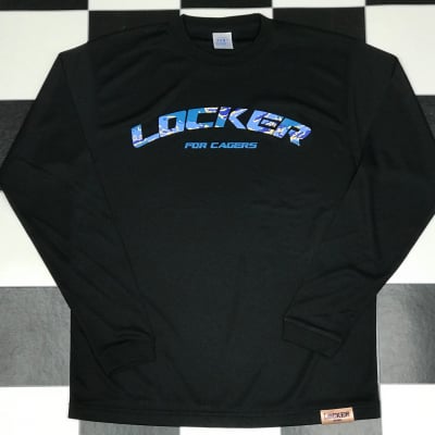 CAGERS CAMO LOCKER LOGO LONG SLEEVE Black×Blue