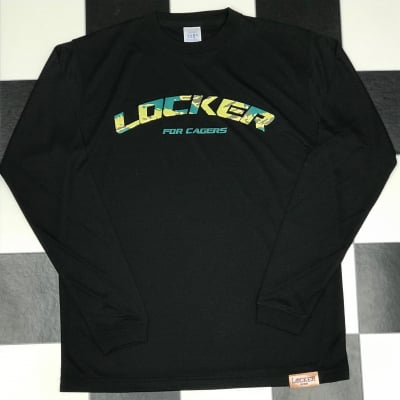 CAGERS CAMO LOCKER LOGO LONG SLEEVE Black×Green