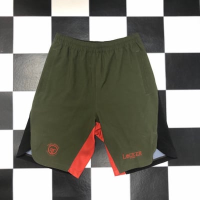 LOCKER×TRES Shorts Green×Black