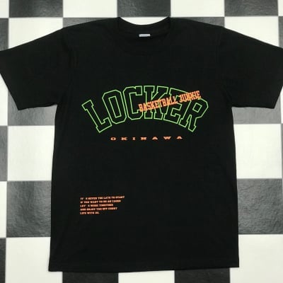 LOCKER NEON LOGO TEE BLACK【SALE】