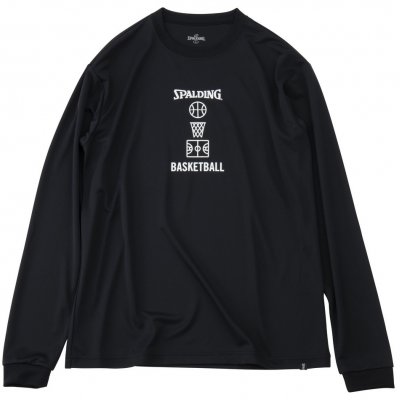 Longsleeve Basketball motif BLACK COLOR【SALE】 XXLsize