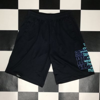 〝HUSTLE HARD” SHORTS NAVY COLOR