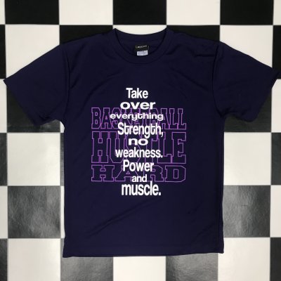 〝HUSTLE HARD” TEE PURPLE COLOR