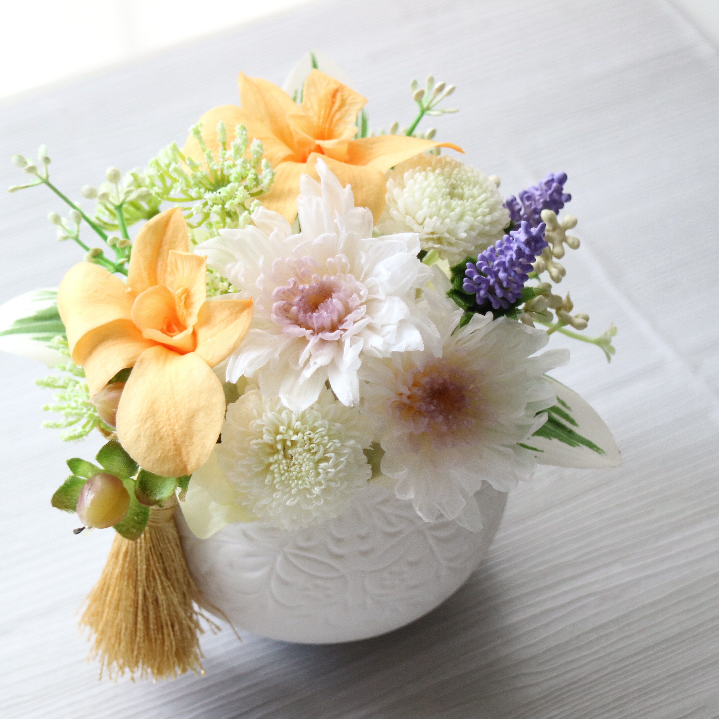 お供え　プリザーブドフラワーアレンジメント da82e64469c8d0909990d8a0b279aa