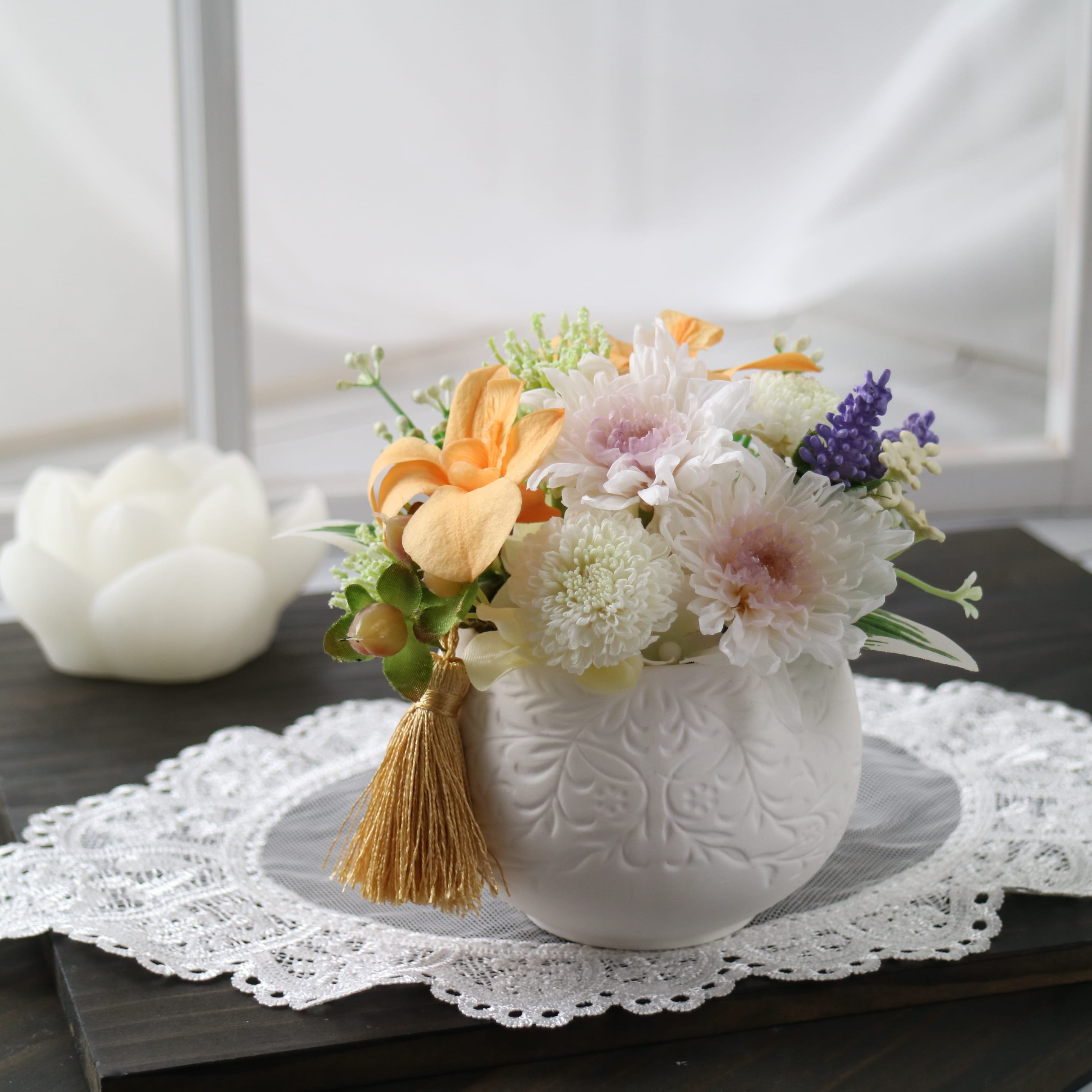 えがおさん　30枚　専用フラワーアレンジメント アレンジメントフラワー 【3000・おまかせ色】 - Luonka（旧CERBO）