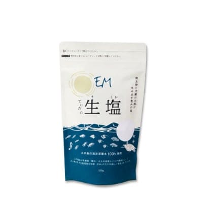 久米島の太陽と海洋深層水から作られた天然塩「EMてぃだの生塩 500g」