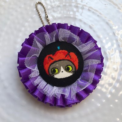 2way ロゼット ハロウィン(パープル)