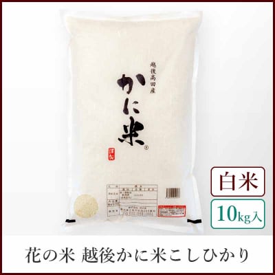 【本州送料込】越後かに米®コシヒカリ/白米10kg【東京米スターセレクションKIWAMI米2022/令和4年産「金賞」受賞】