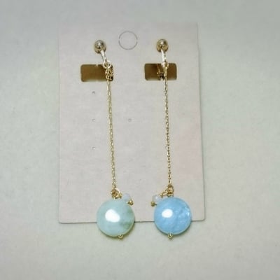 【H.K様専用オーダー商品】アクアマリン イヤリング