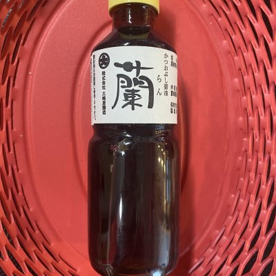 かつおぶし醤油 蘭ミニ200ml