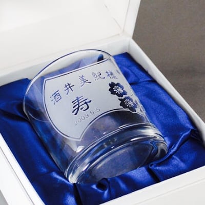 【席札グラス】記念品として持ち帰って日常使いに シンプルデザインの席札グラス(スタンダード)