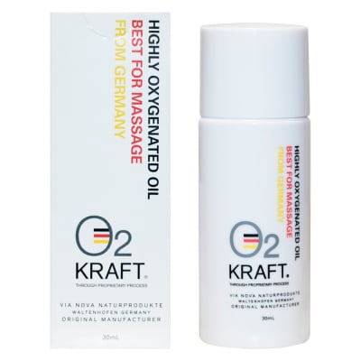 【通販】オーツークラフト(O2 KRAFT)　ボディ用高濃度酸素オイル　30ml　酸素の力で身体が変わる！　西予市おかだ整骨院イチオシ商品！