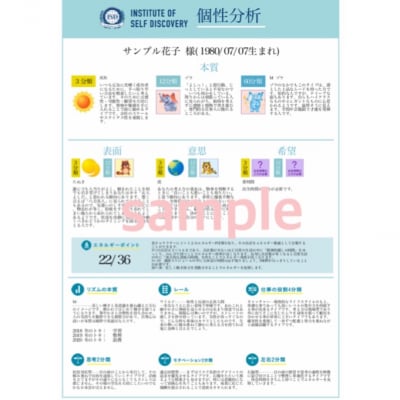 ISD個性心理学 あなたの個性分析診断書
