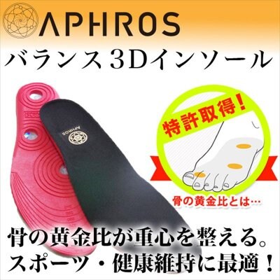 【高ポイント還元】アフロスインソール3D(女性用20〜26㎝)