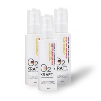 【通販】《送料無料!3本セット》オーツークラフト(O2KRAFT、O2クラフト) 100ml ボディ用高濃度酸素オイル 酸素の力で身体が変わる!高濃度酸素が導く新しい美しさ