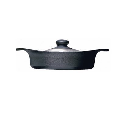 柳宗理 南部鉄器 鉄鍋浅型22cm(ステンレス蓋付)