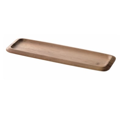 【ケヴンハウンDスタイルシリーズ】カフェトレイ&ロングカッティングボード S(2枚セット) 300×150×H20(mm) 天然木(アカシア)