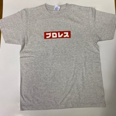 プロレスBOXロゴTEE/オートミール